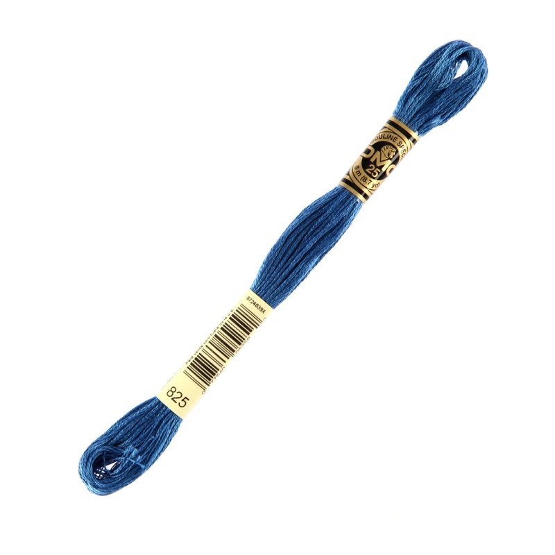 DMC Mouline Special 8 m Embroidery Thread, Navy Blue – 825