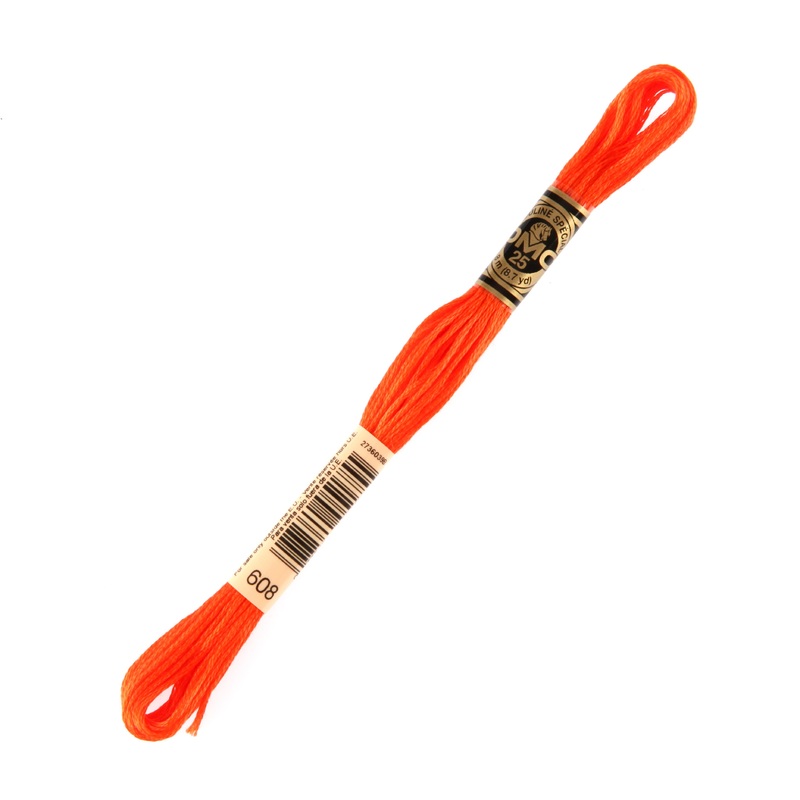 DMC Mouline Special 8 m Embroidery Thread, Orange – 608