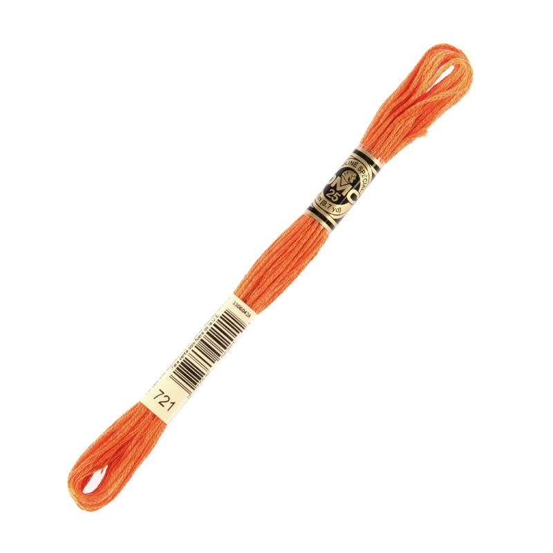 DMC Mouline Special 8 m Embroidery Thread, Orange – 721