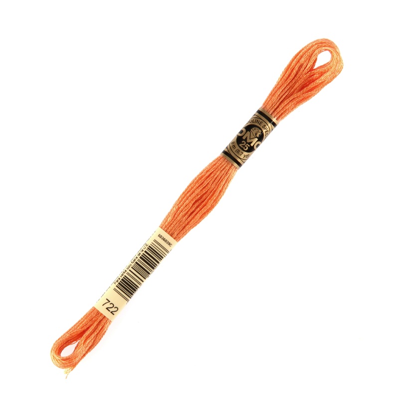DMC Mouline Special 8 m Embroidery Thread, Orange – 722