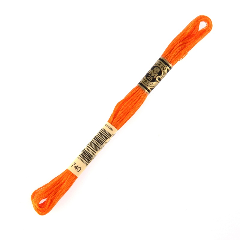 DMC Mouline Special 8 m Embroidery Thread, Orange – 740