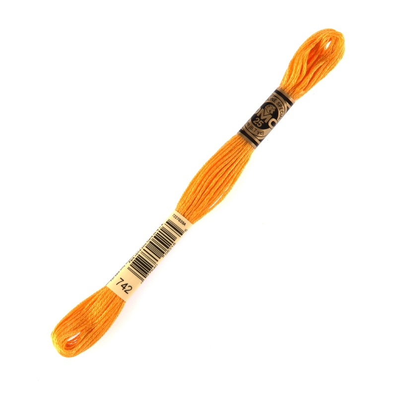 DMC Mouline Special 8 m Embroidery Thread, Orange – 742