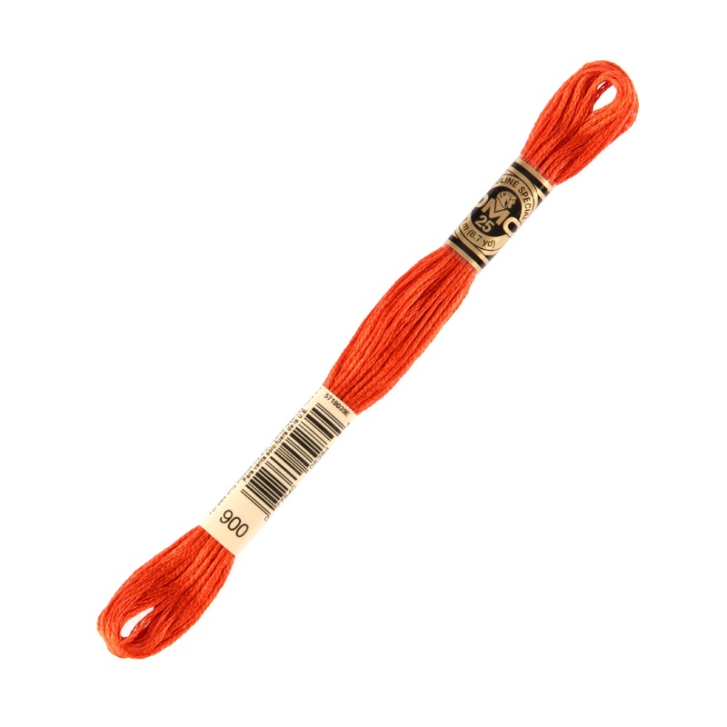 DMC Mouline Special 8 m Embroidery Thread, Orange – 900