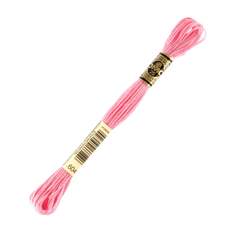 DMC Mouline Special 8 m Embroidery Thread, Pink – 604