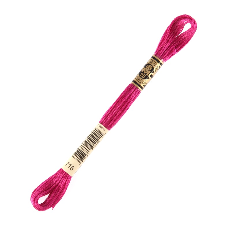 DMC Mouline Special 8 m Embroidery Thread, Pink – 718