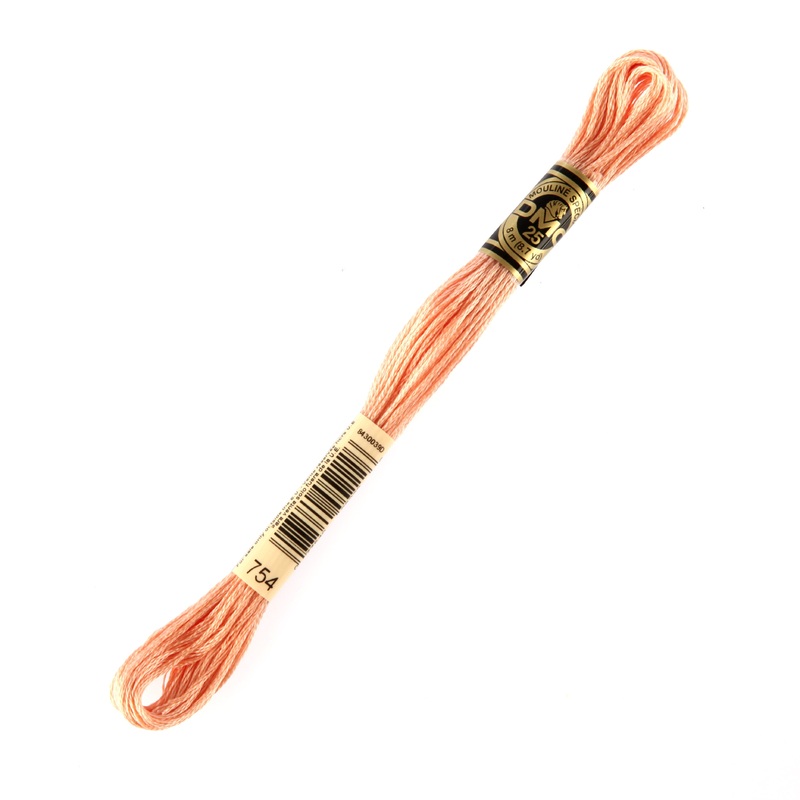 DMC Mouline Special 8 m Embroidery Thread, Pink – 754