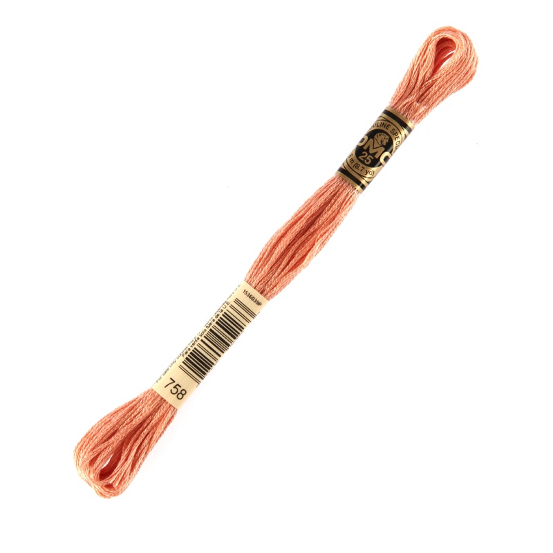 DMC Mouline Special 8 m Embroidery Thread, Pink – 758