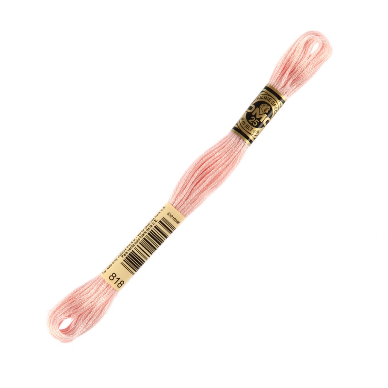 DMC Mouline Special 8 m Embroidery Thread, Pink – 818