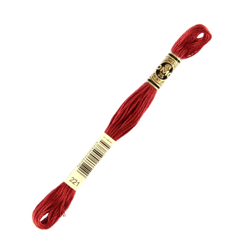 DMC Mouline Special 8 m Embroidery Thread, Red – 221