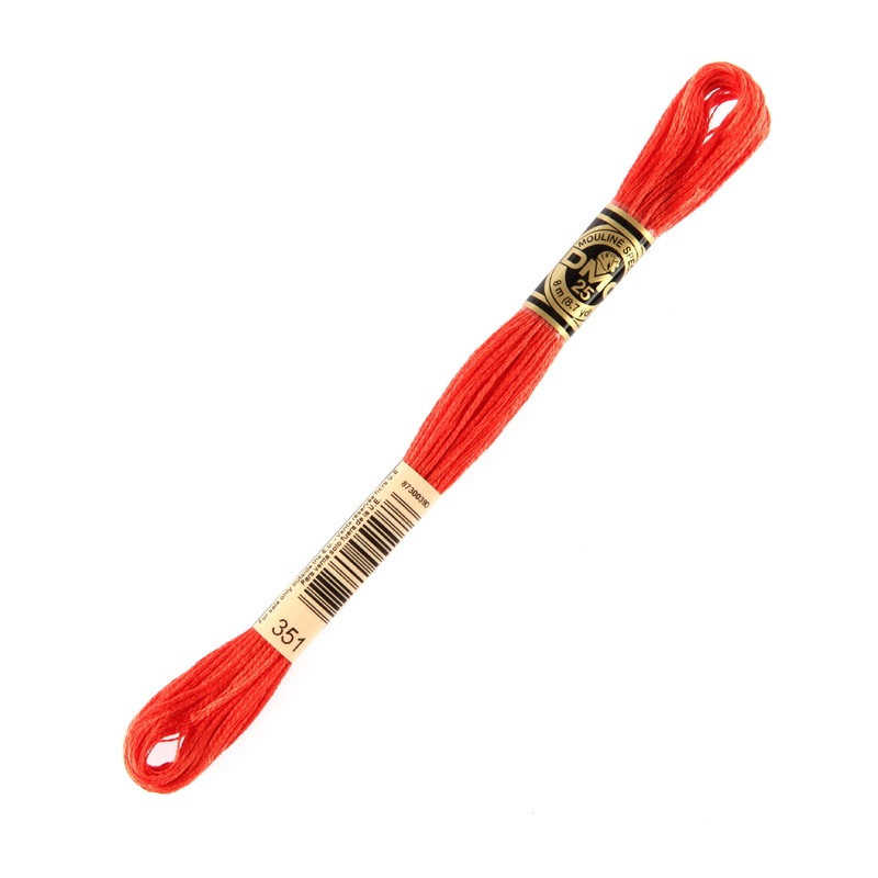 DMC Mouline Special 8 m Embroidery Thread, Red – 351