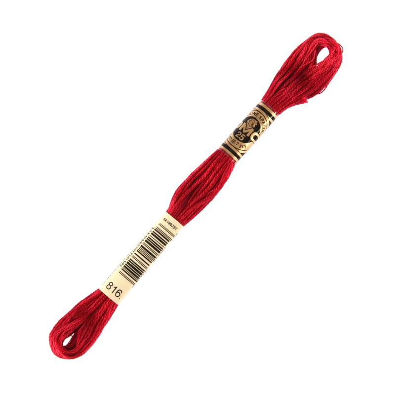 DMC Mouline Special 8 m Embroidery Thread, Red – 816