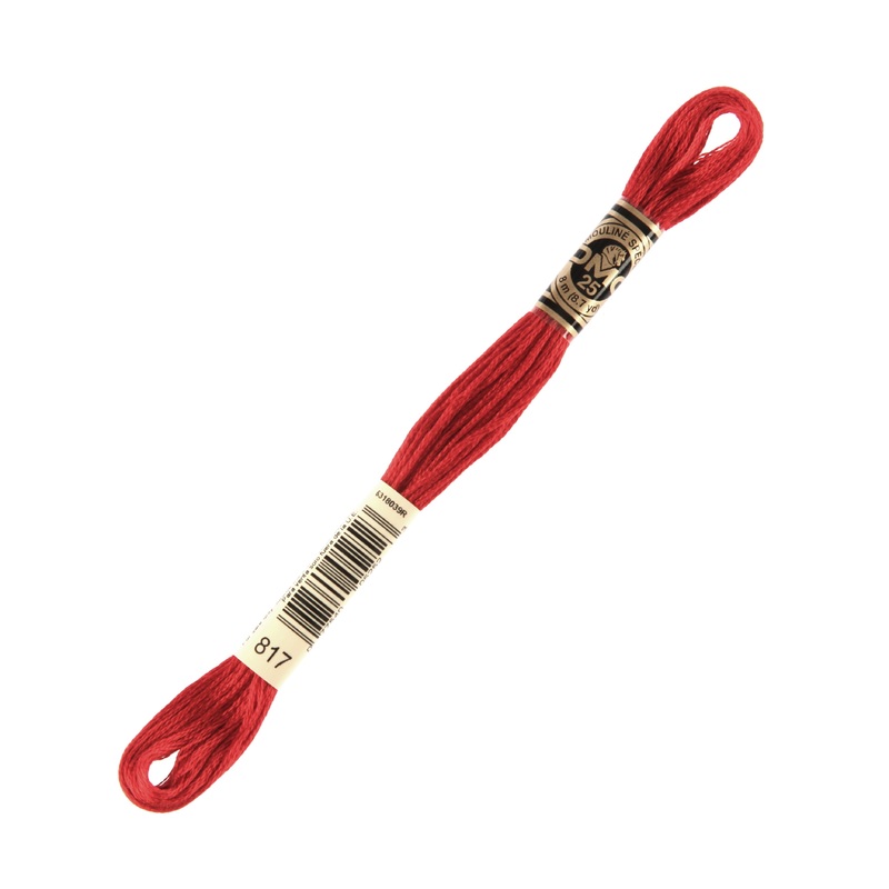 DMC Mouline Special 8 m Embroidery Thread, Red – 817