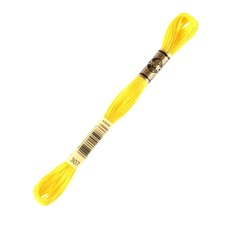 DMC Mouline Special 8 m Embroidery Thread, Yellow – 307
