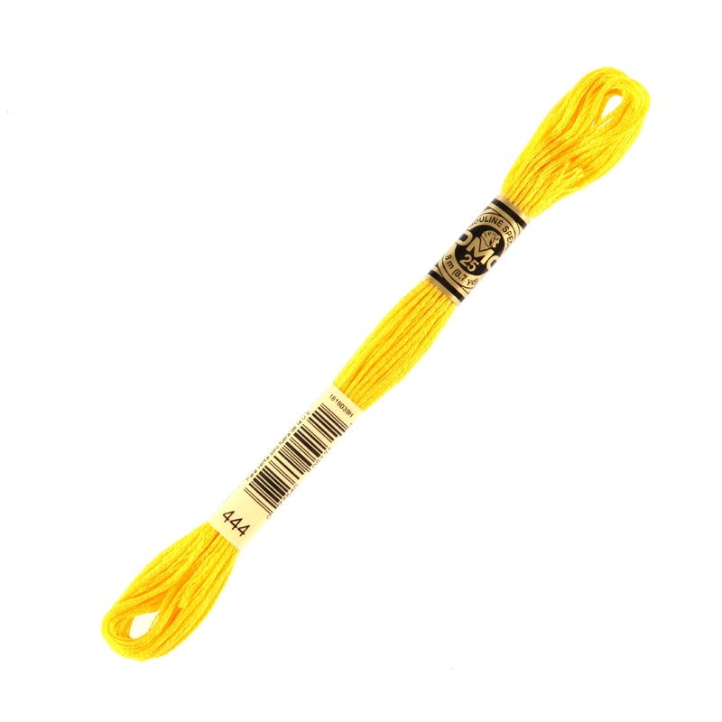 DMC Mouline Special 8 m Embroidery Thread, Yellow – 444