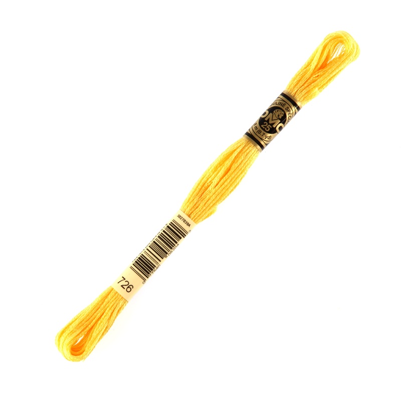 DMC Mouline Special 8 m Embroidery Thread, Yellow – 726