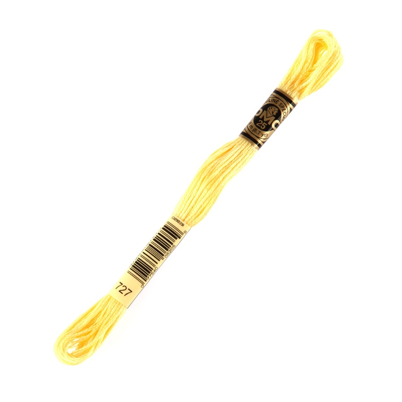 DMC Mouline Special 8 m Embroidery Thread, Yellow – 727