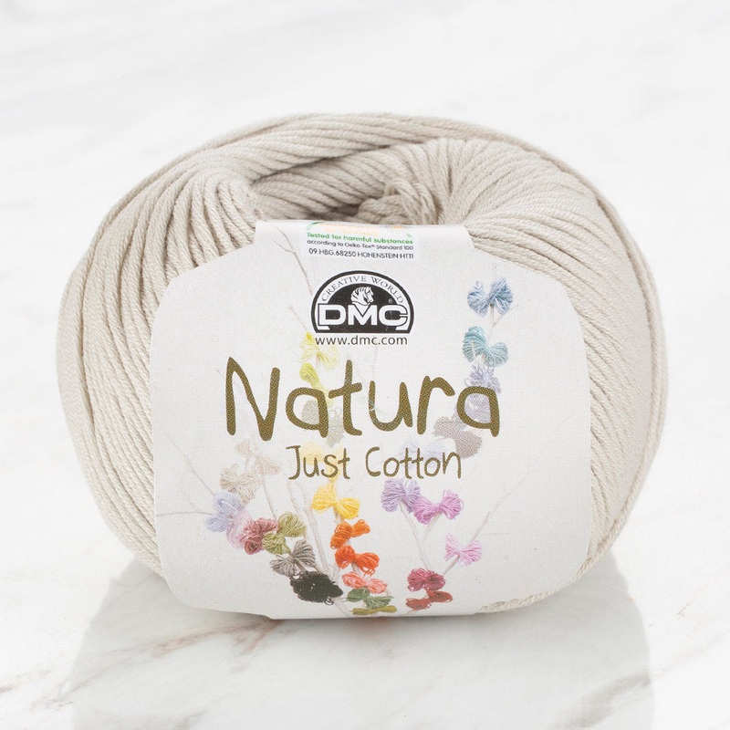 DMC Natura Just Cotton Knitting Yarn, Beige – N03