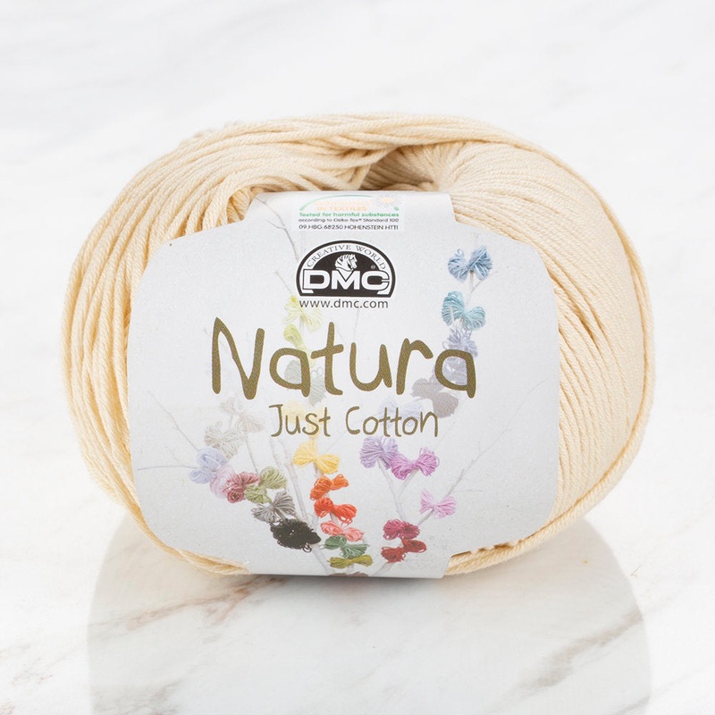 DMC Natura Just Cotton Knitting Yarn, Beige – N36