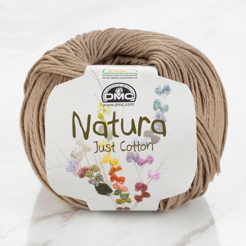 DMC Natura Just Cotton Knitting Yarn, Beige – N78