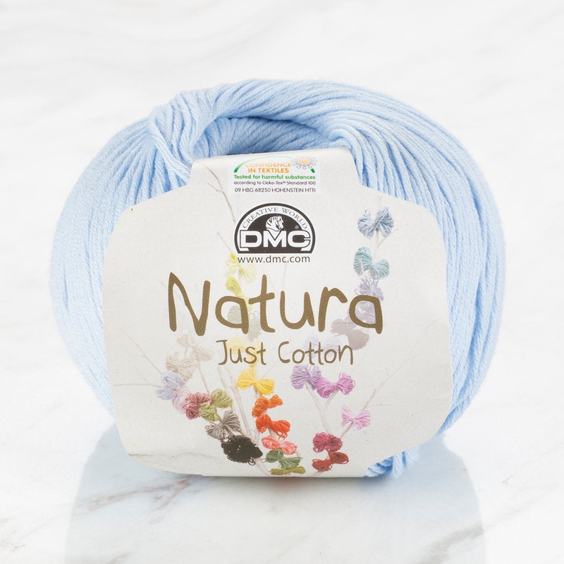 DMC Natura Just Cotton Knitting Yarn, Blue – N05