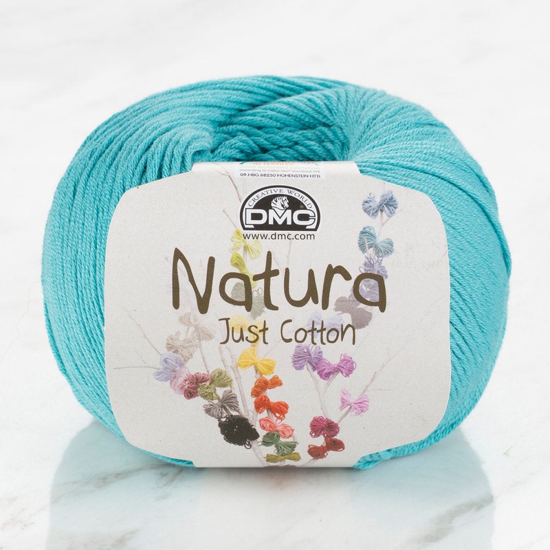 DMC Natura Just Cotton Knitting Yarn, Blue – N49