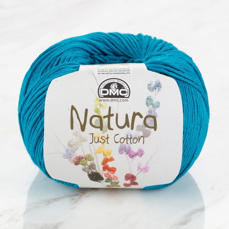 DMC Natura Just Cotton Knitting Yarn, Blue – N64