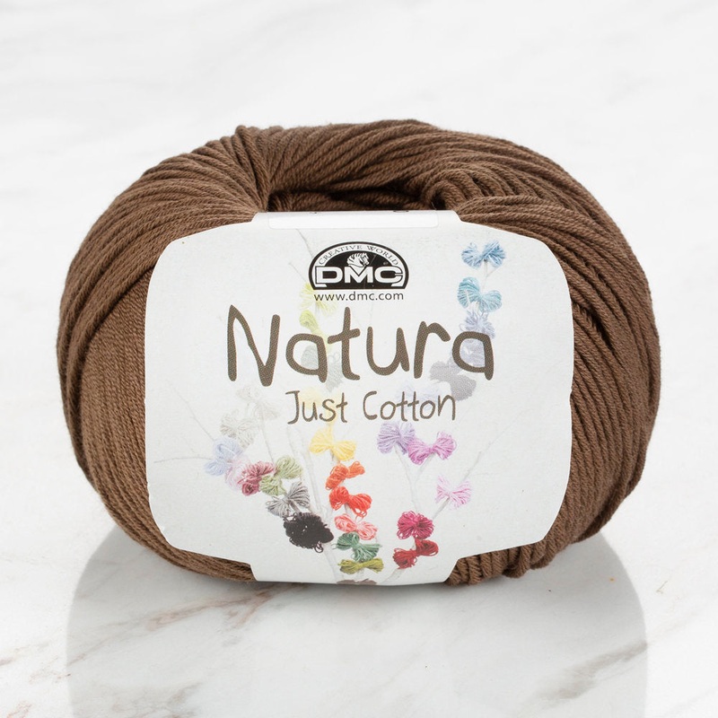 DMC Natura Just Cotton Knitting Yarn, Brown – N22