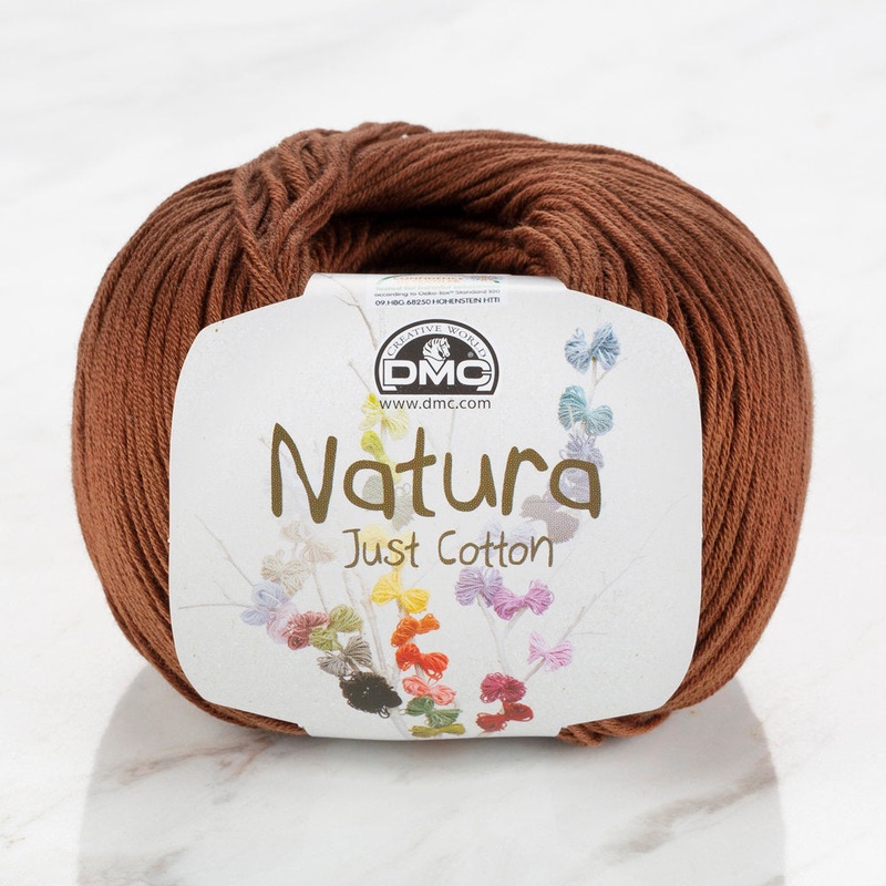 DMC Natura Just Cotton Knitting Yarn, Brown – N41
