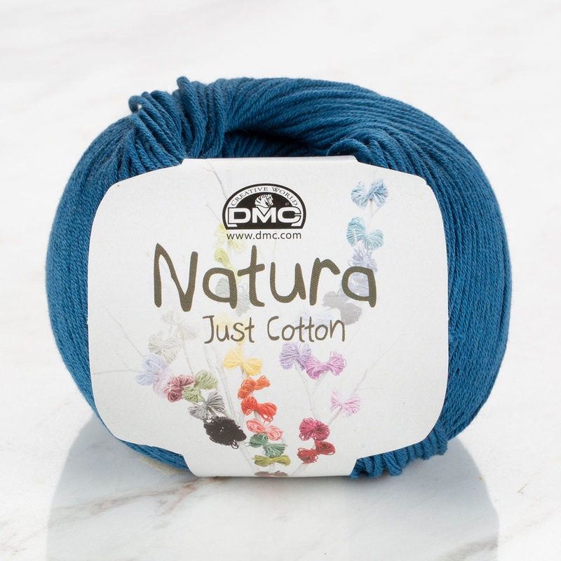 DMC Natura Just Cotton Knitting Yarn, Dark Blue – N27