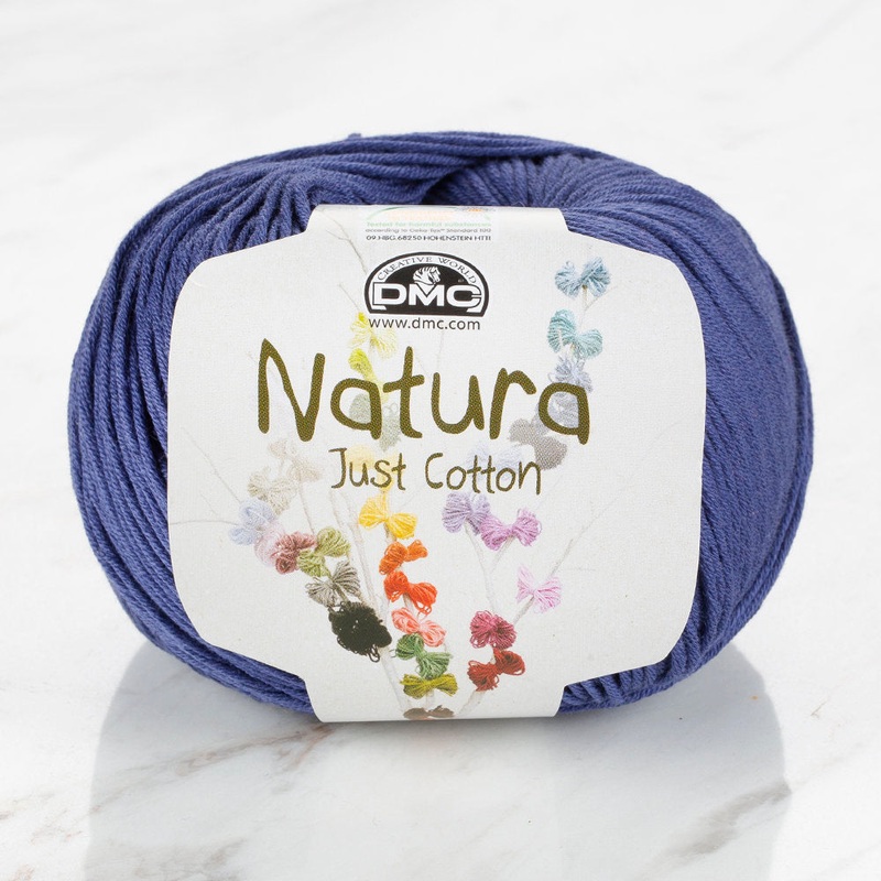 DMC Natura Just Cotton Knitting Yarn, Dark Blue – N53