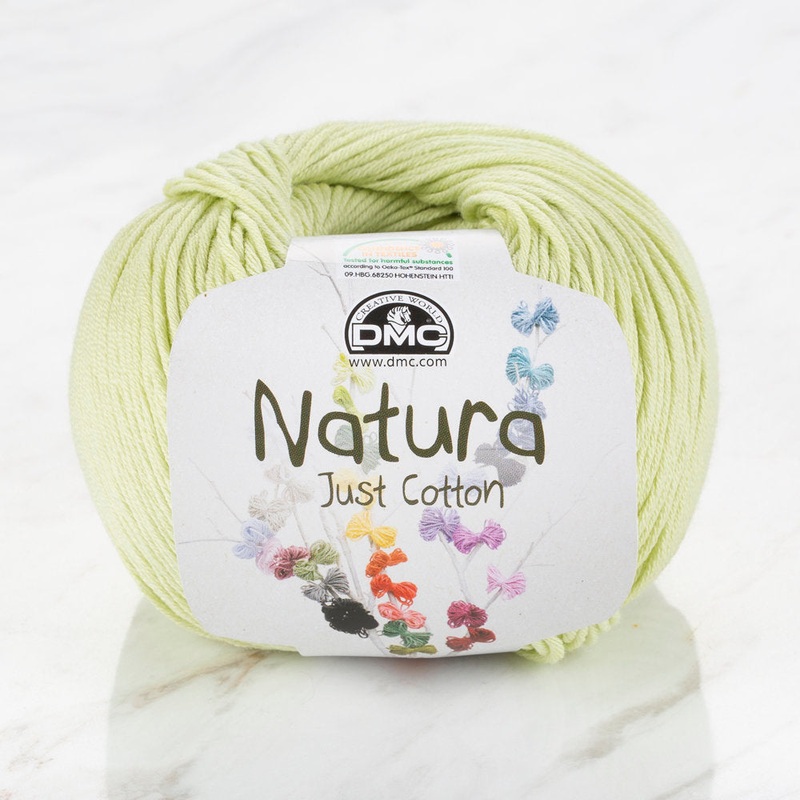DMC Natura Just Cotton Knitting Yarn, Green – N12