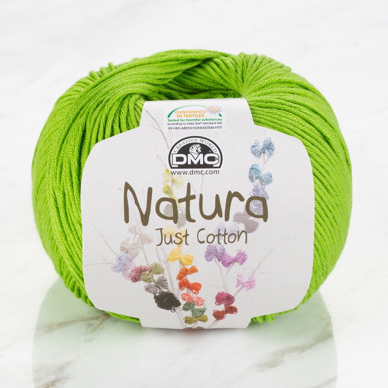 DMC Natura Just Cotton Knitting Yarn, Green – N13