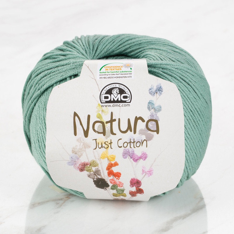 DMC Natura Just Cotton Knitting Yarn, Green – N20