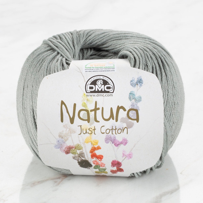 DMC Natura Just Cotton Knitting Yarn, Grey – N09