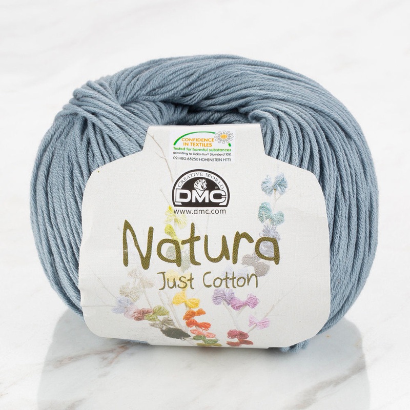 DMC Natura Just Cotton Knitting Yarn, Grey – N56