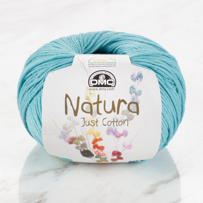 DMC Natura Just Cotton Knitting Yarn, Light Blue – N25