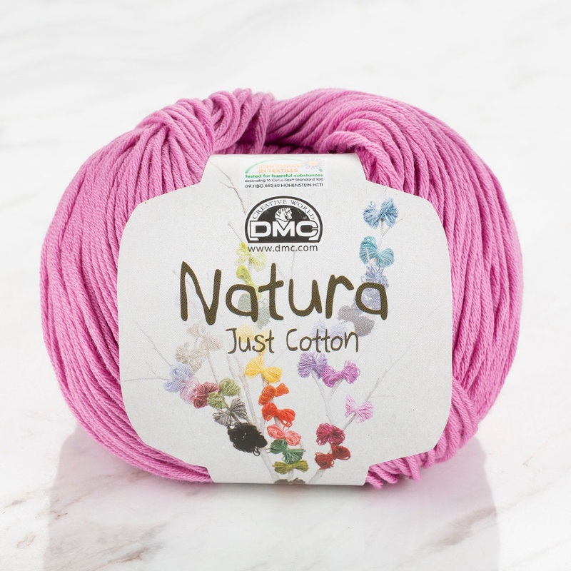 DMC Natura Just Cotton Knitting Yarn, Pink – N51