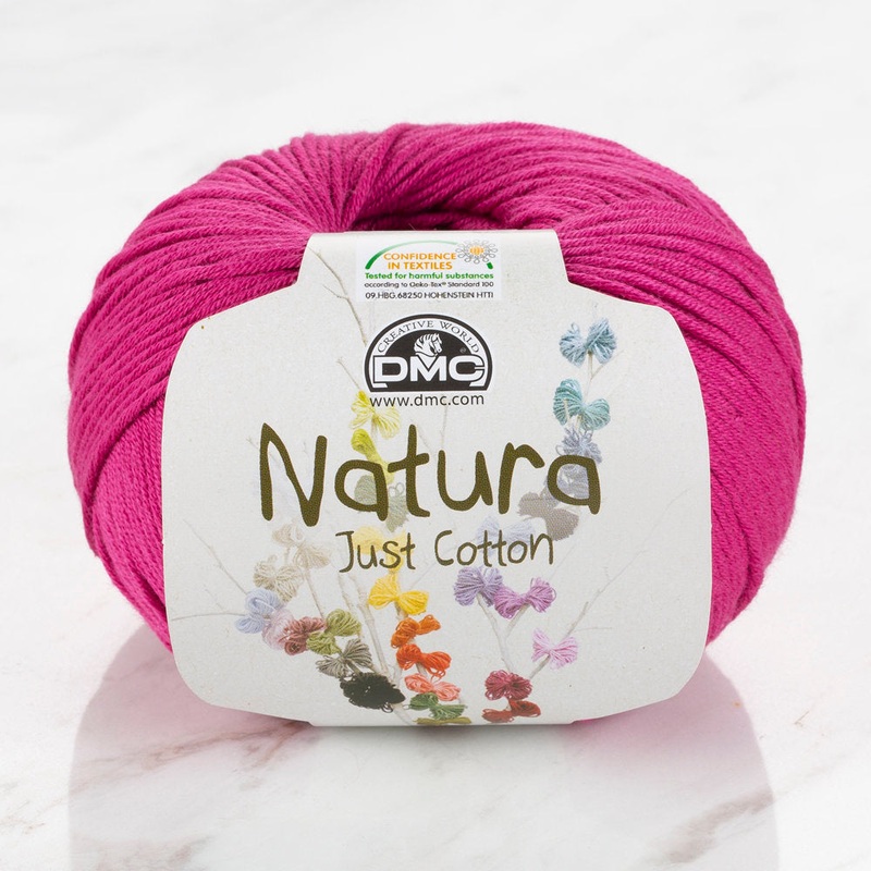 DMC Natura Just Cotton Knitting Yarn, Pink – N62