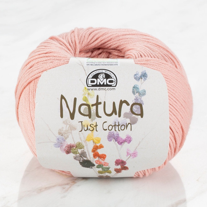 DMC Natura Just Cotton Knitting Yarn, Pink – N82