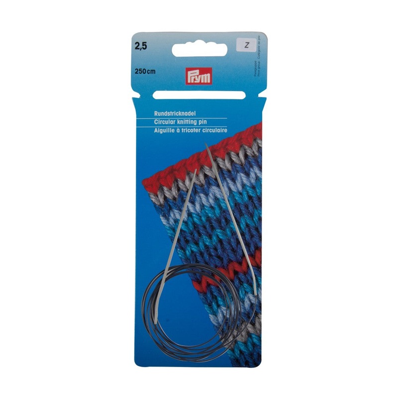 PRYM 2.5 mm 250 cm Aluminium Circular Knitting Needle – 211226