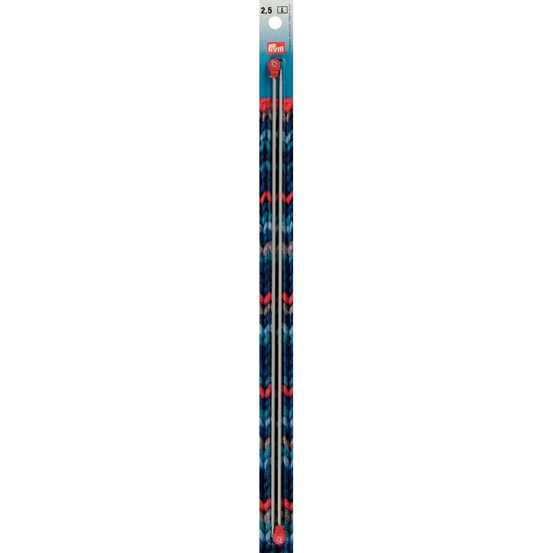 PRYM 2.5 mm 35 cm Aluminium Knitting Needles – 191462