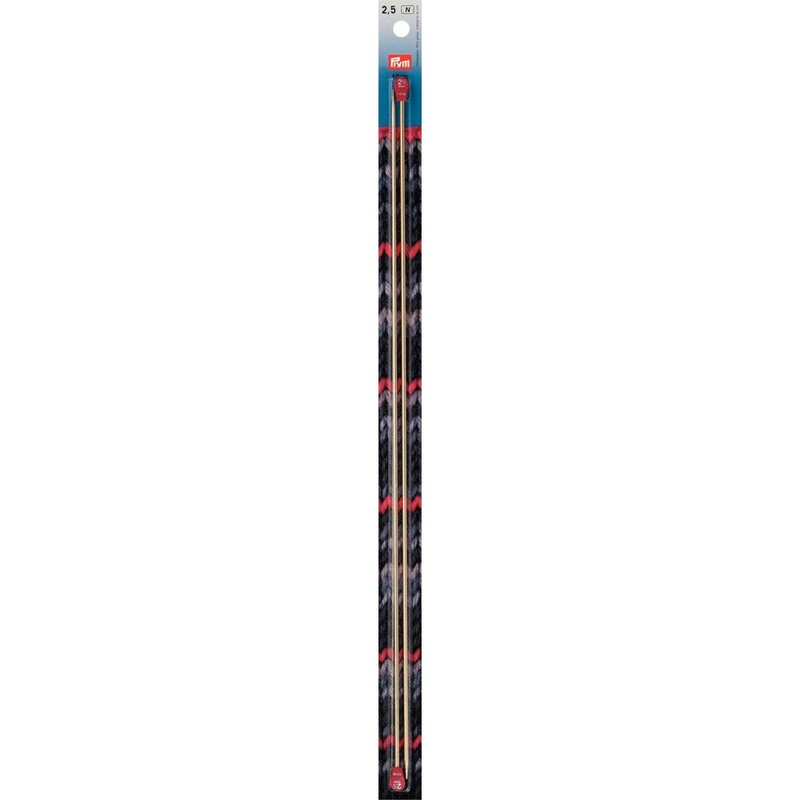PRYM 2.5mm 40 cm Aluminium with knob Knitting Needles – 171305