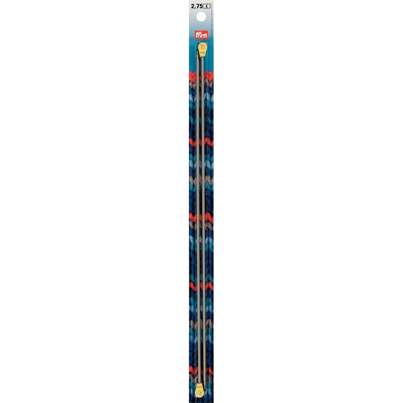 PRYM 2.75 mm 35 cm Aluminium Knitting Needles – 191458