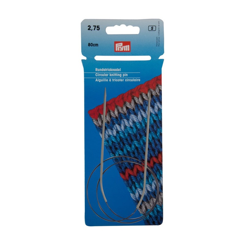 PRYM 2.75 mm 80 cm Aluminium Circular Knitting Needle – 211229