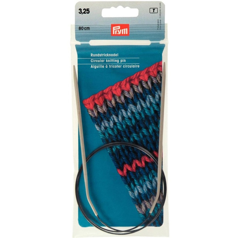 PRYM 3.25 mm 80 cm Aluminium Circular Knitting Needle – 21124