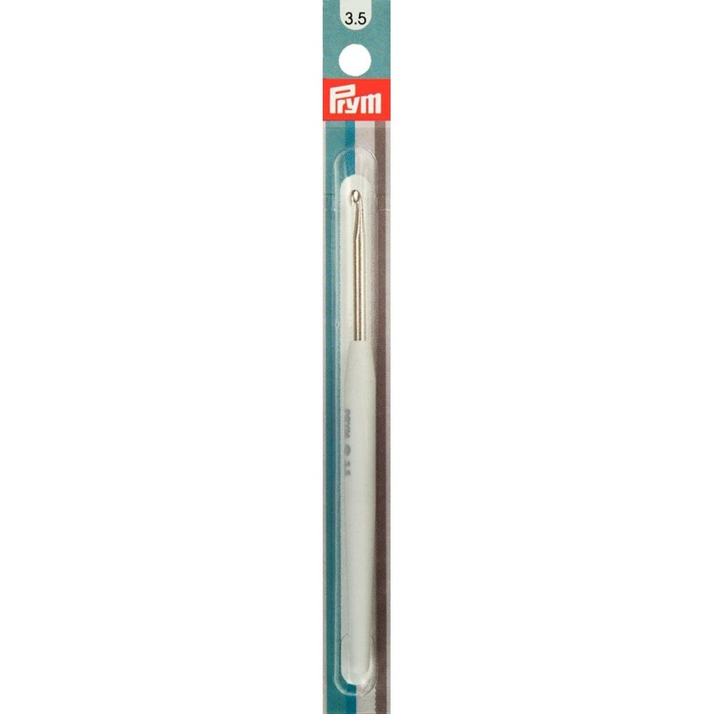 PRYM 3.5 mm 14 cm Crochet Hook with Soft Handle, White –  195343