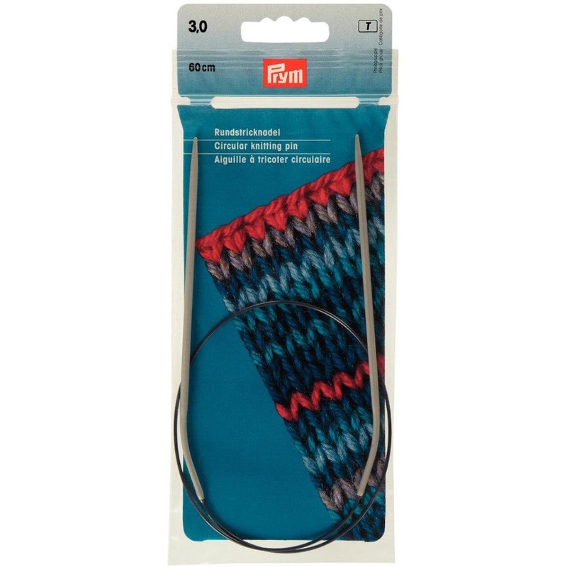 PRYM 3 mm 60 cm Aluminium Circular Knitting Needle – 211232