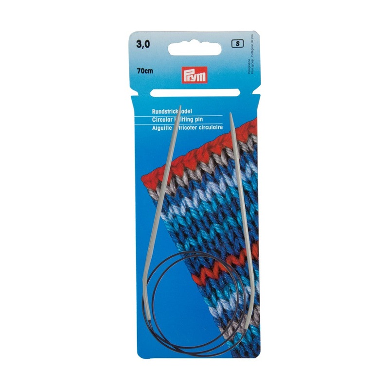 PRYM 3 mm 70 cm Aluminium Circular Knitting Needle – 211233