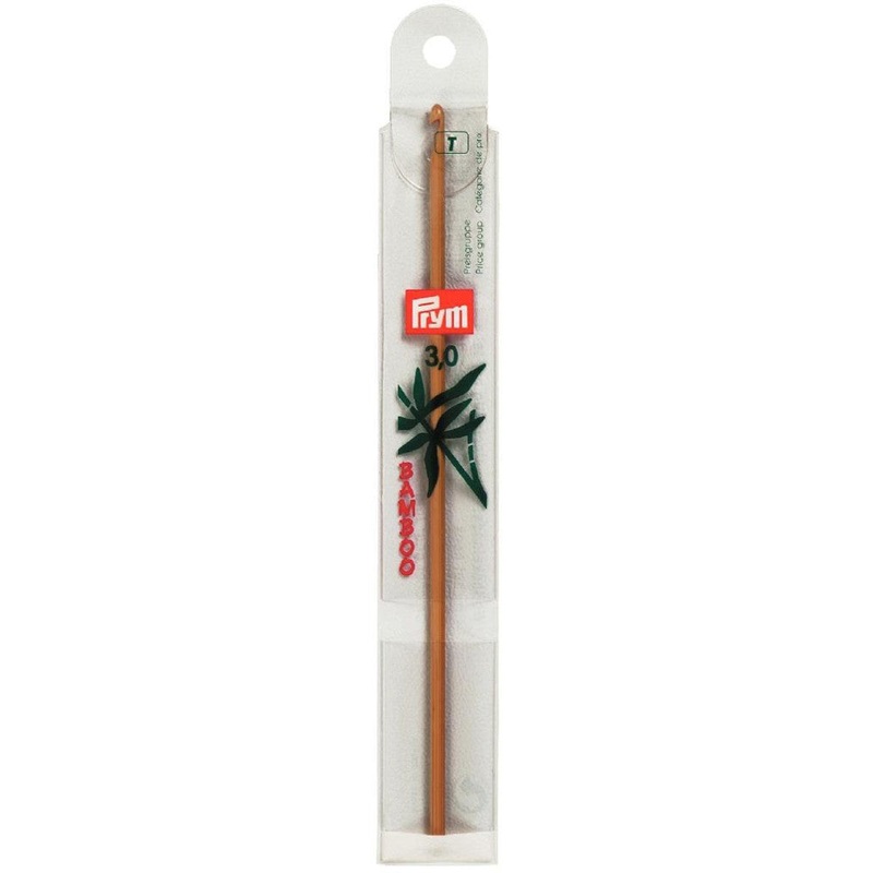 PRYM 3 mm15 cm Bamboo Crochet Hook For Wool –  195602