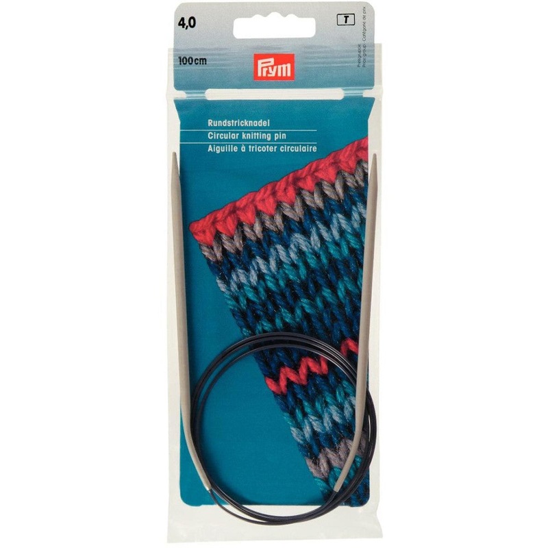 PRYM 4 mm 100 cm Aluminium Circular Knitting Needle – 211266